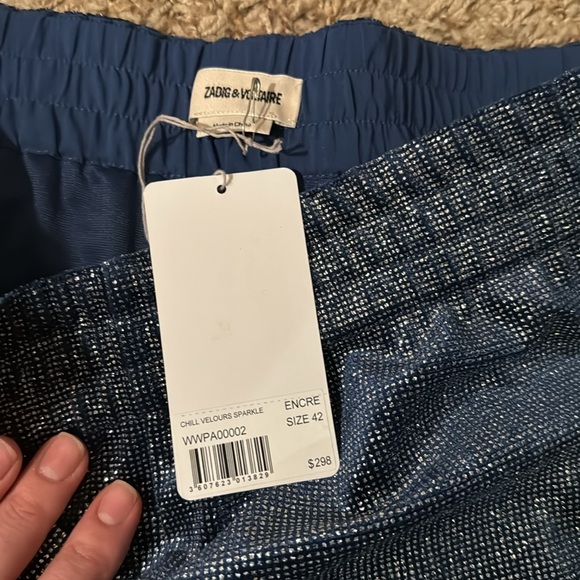 Zadig and Voltaire velours sparkle pants - Picture 6 of 9